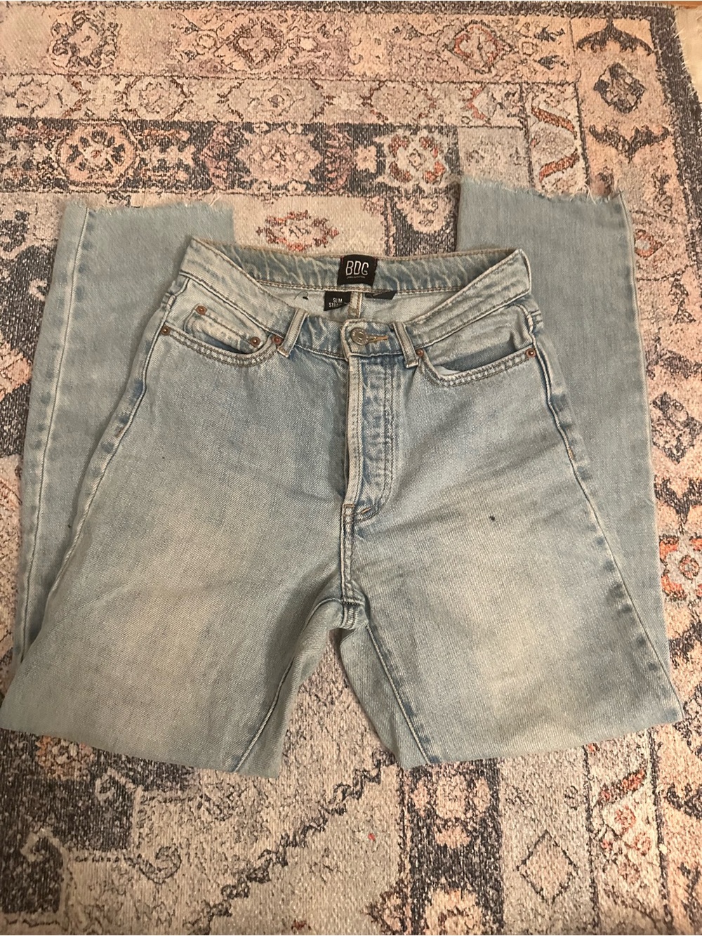 BDG blue straight leg jeans Size 24 #denim